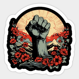 Black Power Fist Black History Pride Month Sticker